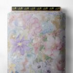 Petal flower style with pink,blue colors