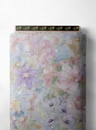 Petal flower style with pink,blue colors