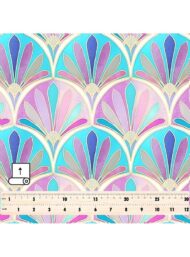 Fan mixed style with pink, blue colors - Image 5