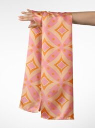 Diamond abstract style with pink, orange colors - Image 3