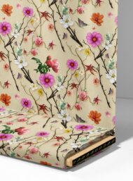 Bloom flower style with pink,green colors - Image 4