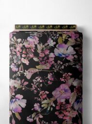 Bloom flower style with pink,blue colors