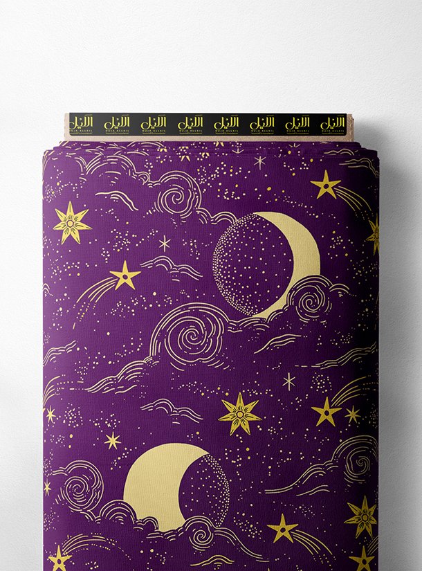 LAI01-1779_1-1.jpg Moon mixed style with yellow, blue colors - Image 1