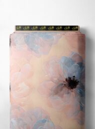 Bloom flower style with pink,blue colors