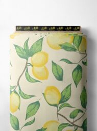 Lemon flower style with yellow,green colors