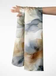 Petal flower style with brown,white colors - Image 3