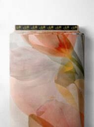 Petal flower style with orange,pink colors