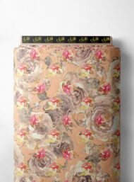 Rose flower style with pink,white colors