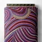 Circle abstract style with pink,blue colors