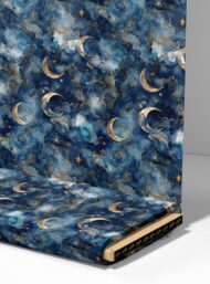 Moon ocean and sky style with blue,white colors - Image 4