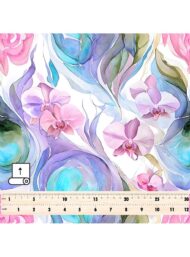 Rose flower style with pink,blue colors - Image 5