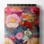 Petal flower style with pink,red colors