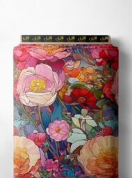 Petal flower style with pink,red colors