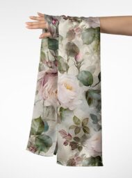 Rose flower style with pink,green colors - Image 3