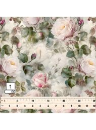 Rose flower style with pink,green colors - Image 5