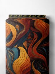 Wave abstract style with orange,red colors