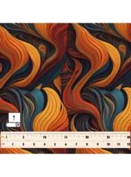 Wave abstract style with orange,red colors - Image 5