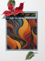 Wave abstract style with orange,red colors - Image 6