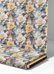 Rose flower style with white,pink colors - Image 4