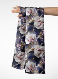 Petal flower style with white,green colors - Image 3