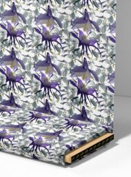 Petal flower style with white,grey colors - Image 4