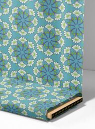 Leaf flower style with blue,green colors - Image 4