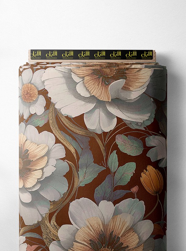 LAI01-1810_1-1.jpg Petal flower style with white,brown colors - Image 1