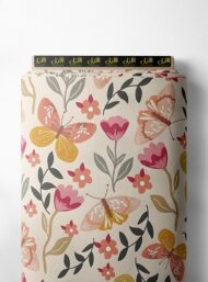 Butterfly flower style with pink,yellow colors