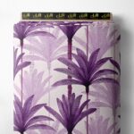 Palm flower style with pink, blue colors