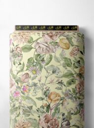 Petal flower style with pink,green colors