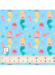 Mermaid nature style with blue,pink colors - Image 5