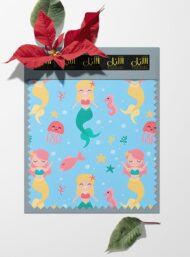 Mermaid nature style with blue,pink colors - Image 6