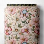 Petal flower style with pink,white colors