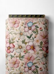 Petal flower style with pink,white colors