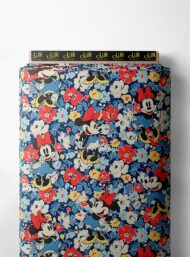 Bloom flower style with red,blue colors