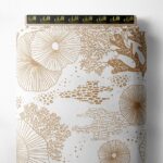 Coral nature style with brown, white colors