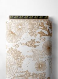 Coral nature style with brown, white colors