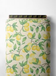 Lemon flower style with yellow,green colors