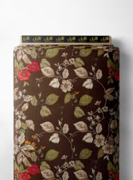 Leaf flower style with red,green colors