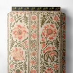 Bloom flower style with pink,green colors