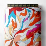 Flower mixed style with red,white colors