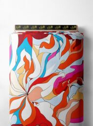 Flower mixed style with red,white colors