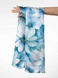 Petal flower style with blue,white colors - Image 3