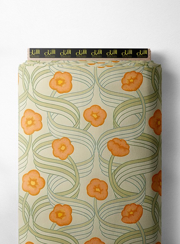 LAI01-1855_1-1.jpg Petal flower style with orange,green colors - Image 1