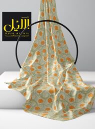 Petal flower style with orange,green colors - Image 2