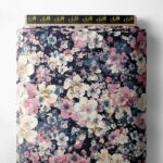 Bloom flower style with pink,white colors