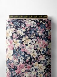 Bloom flower style with pink,white colors