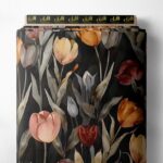 Petal flower style with orange,pink colors