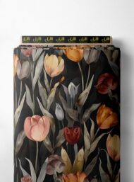 Petal flower style with orange,pink colors