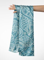 Shell ocean and sky style with blue, white colors - Image 3